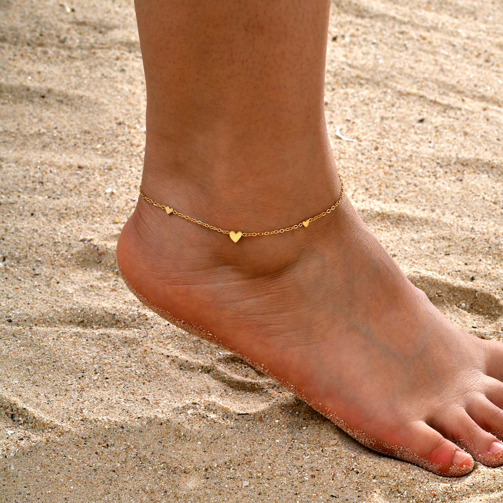 Jc Jewelry & Watches Photos - Gelang Kaki Hati Stainless Steel untuk