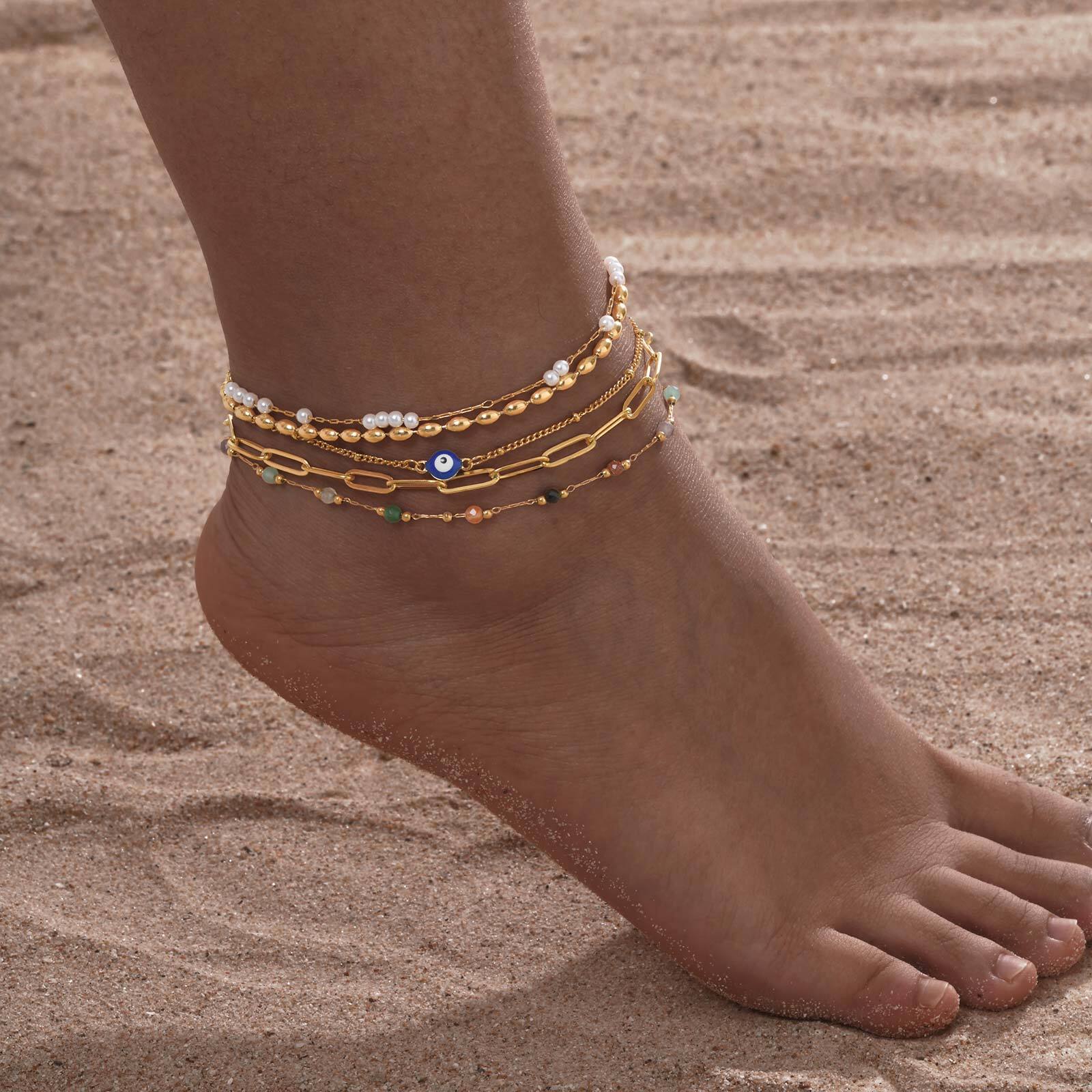 Jc Jewelry & Watches Photos - Gelang Kaki Berlapis Emas untuk Wanita,