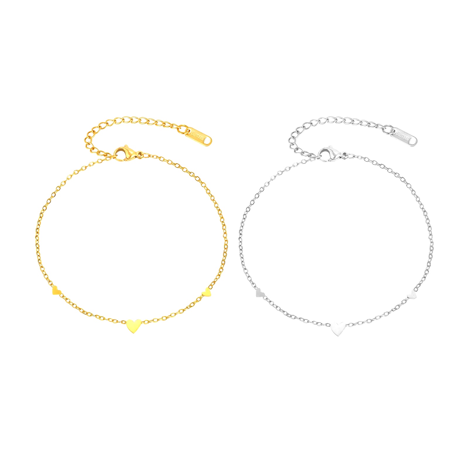 Gelang Kaki Hati Stainless Ste - Jc Jewelry & Watches Photos ulasan dan harga