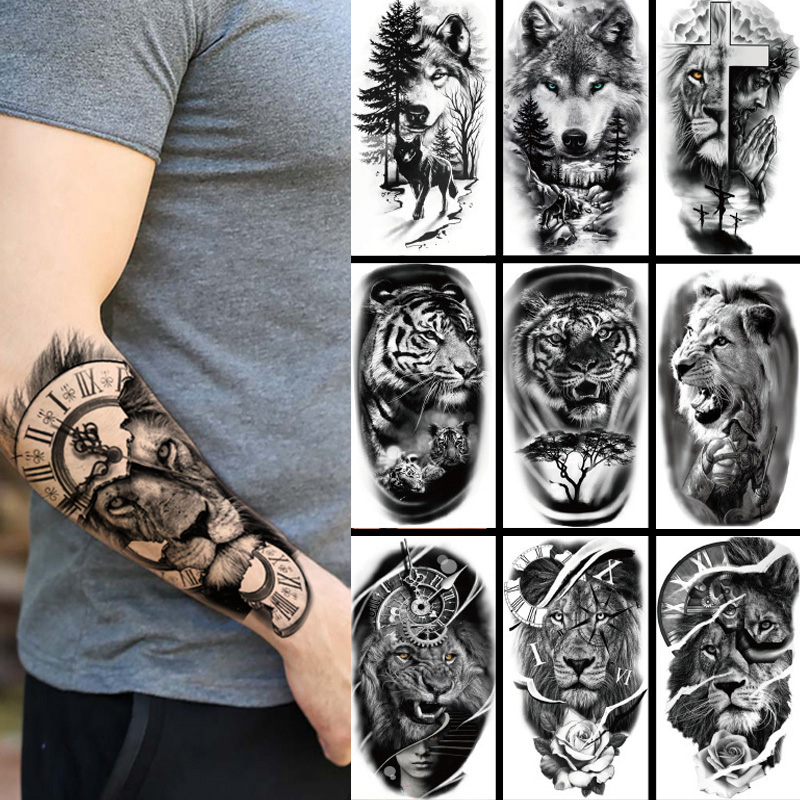 Stiker Tato Sementara Tahan Ai - Wolf Jewelry & Watches Tampa ulasan dan harga