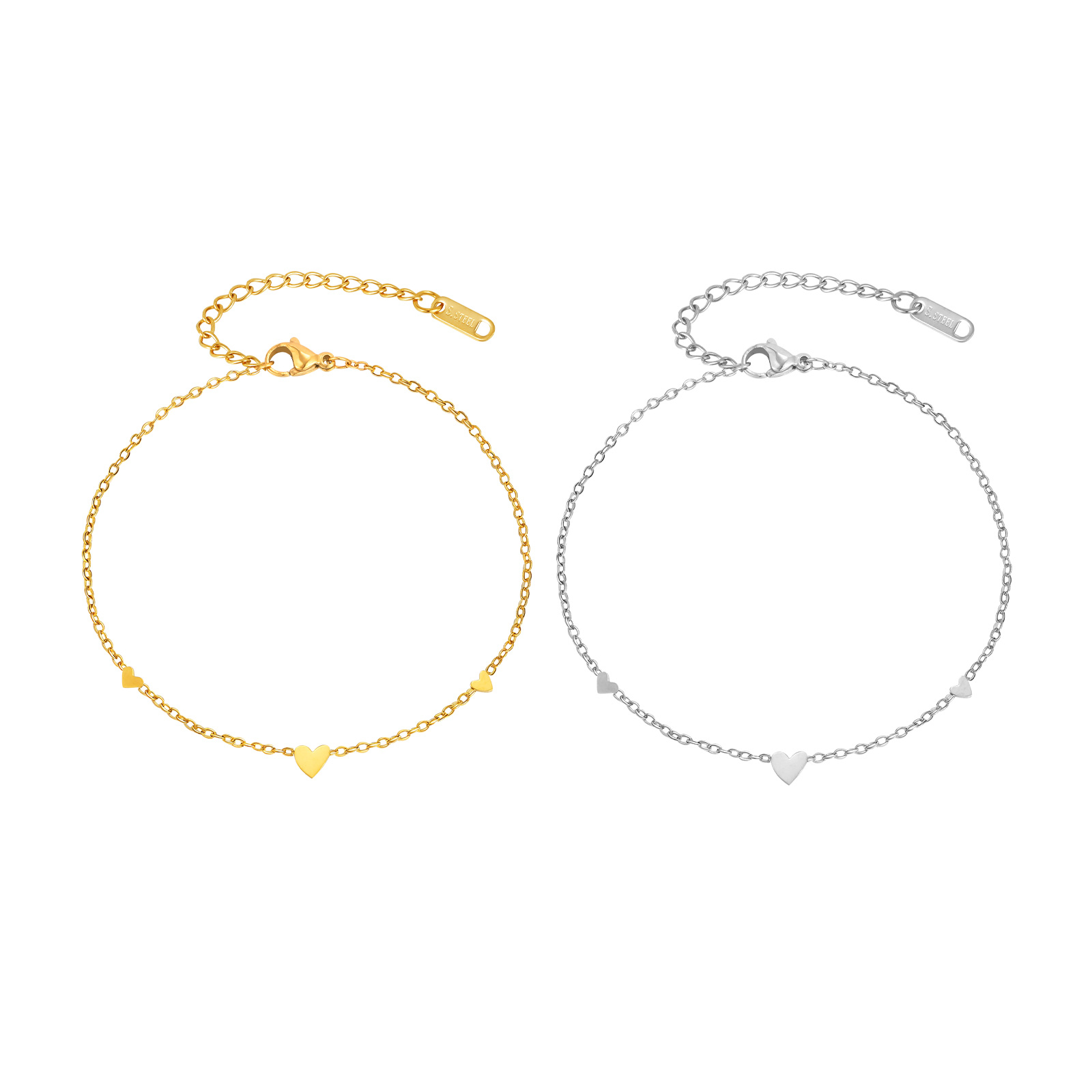 Gelang Kaki Hati Stainless Ste - Jc Jewelry & Watches Photos ulasan dan harga