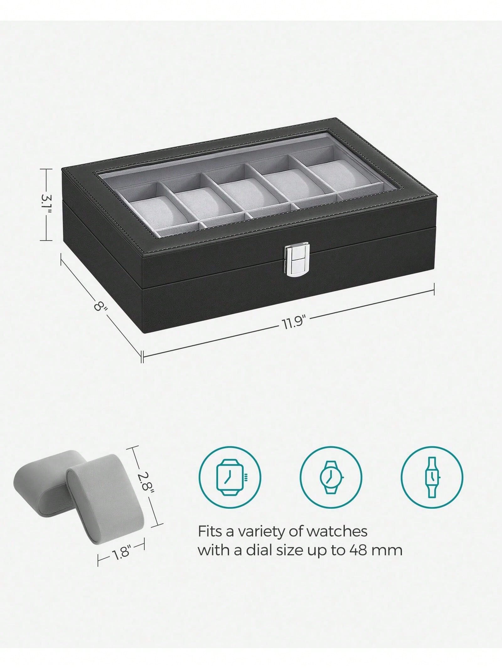 Kotak Jam Tangan 12 Slot yang  - Jewelry Box That Holds Watches ulasan dan harga