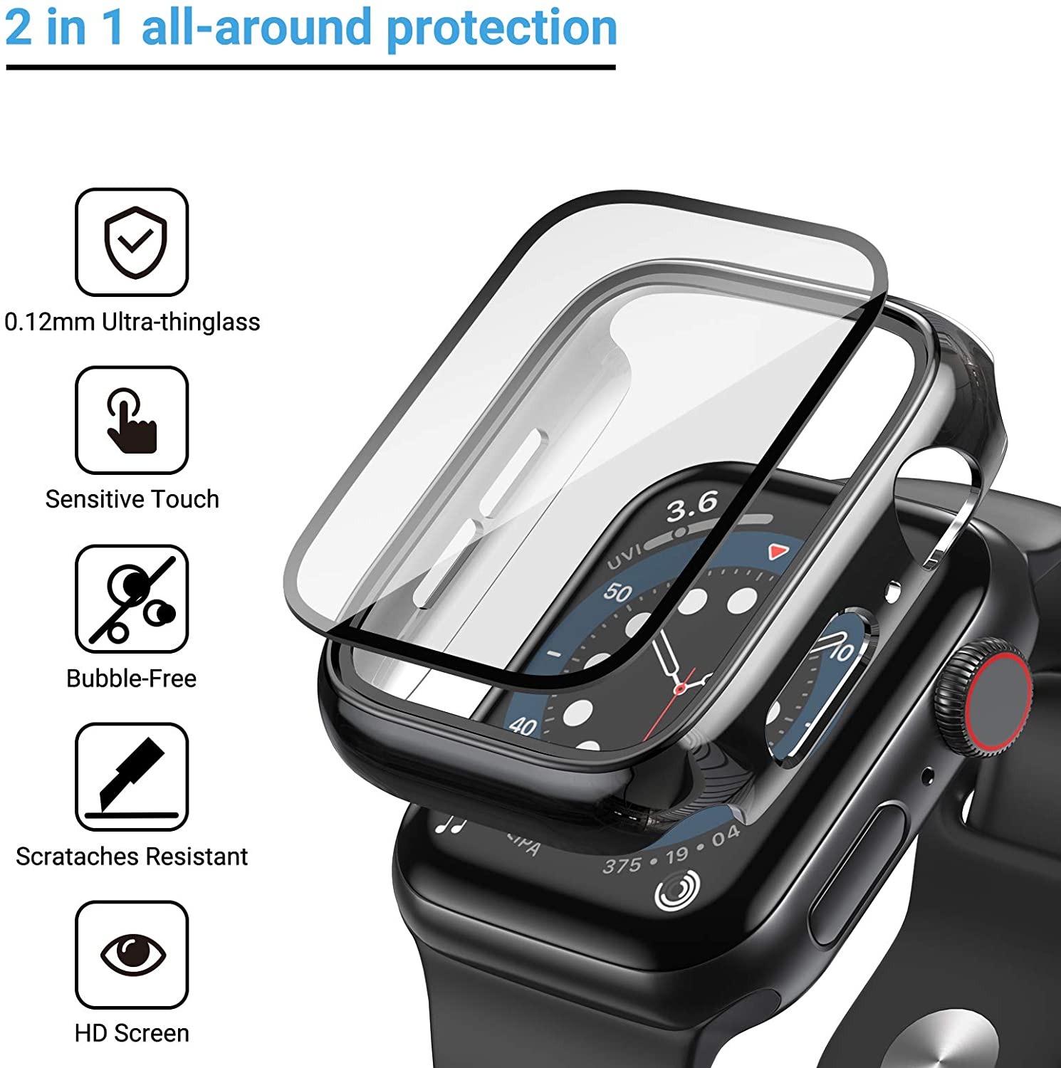 Kaca + penutup untuk Apple Wat - Jewelry Smart Watches ulasan dan harga