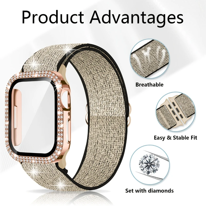 Tali + Casing untuk Apple Watc - Jewelry Smart Watches ulasan dan harga