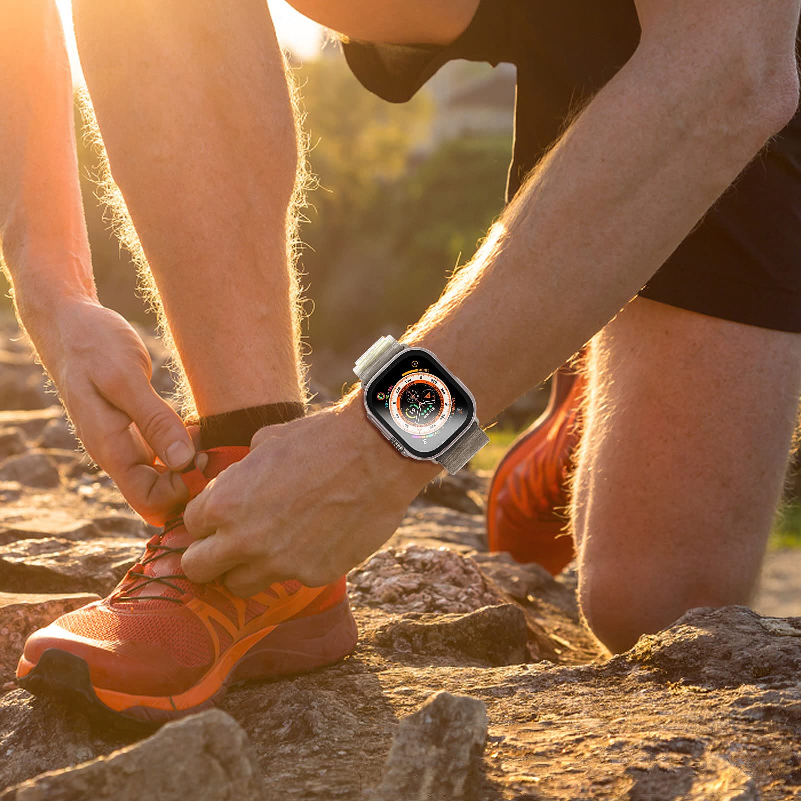 Kaca + Casing untuk Apple Watc - Jewelry Smart Watches ulasan dan harga