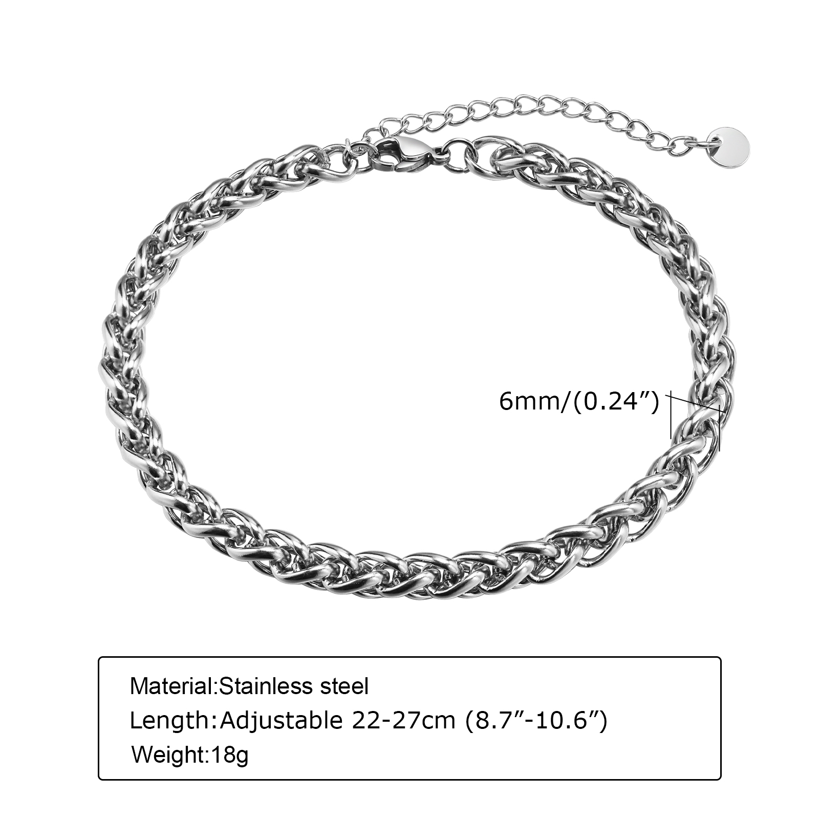 Vnox gelang kaki rantai Kuba u - Jc Jewelry & Watches Photos ulasan dan harga