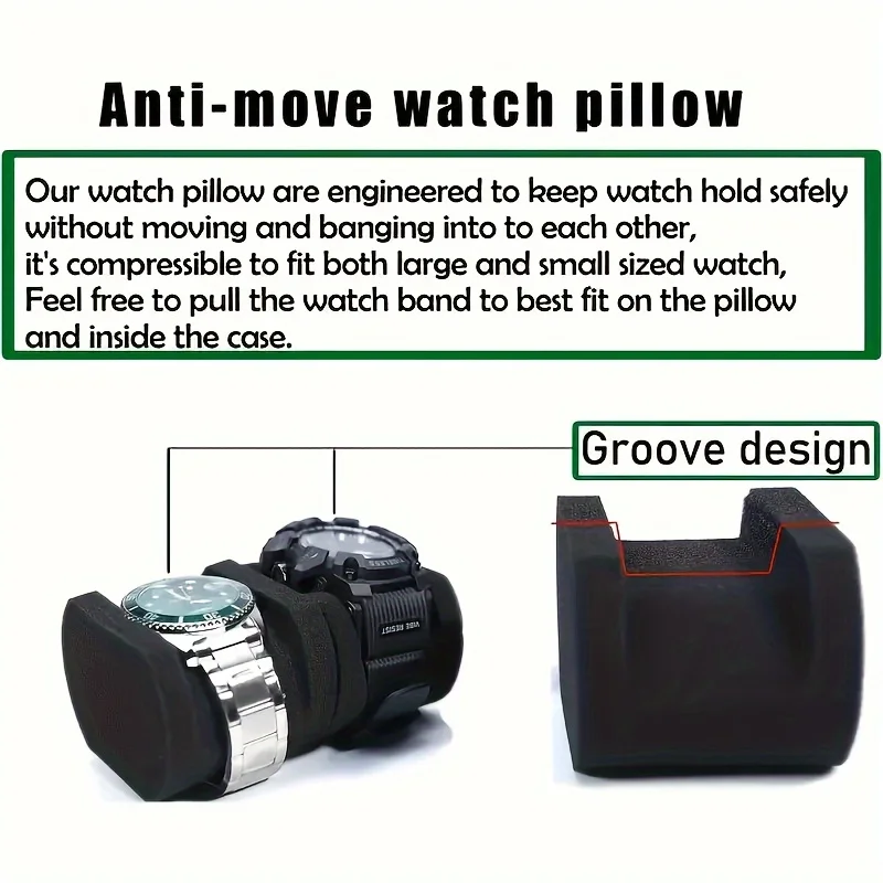 Casing Perjalanan Jam Tangan 2 - Jewelry Box That Holds Watches ulasan dan harga
