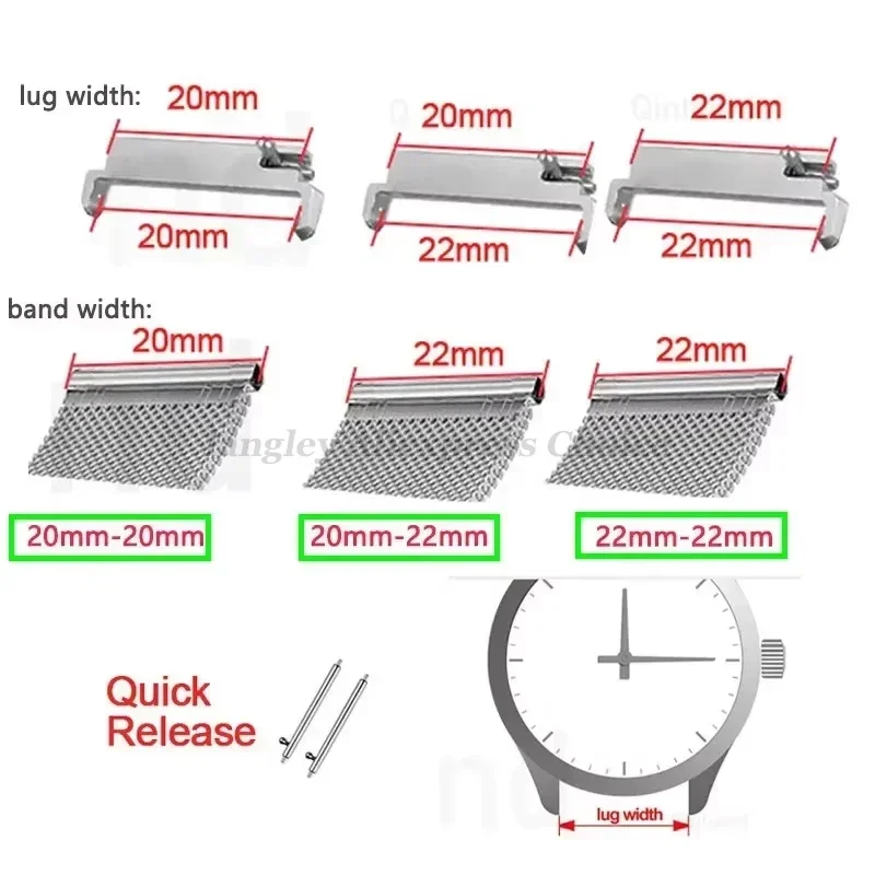2 buah adaptor pita jam tangan - Jewelry Stores Watches ulasan dan harga